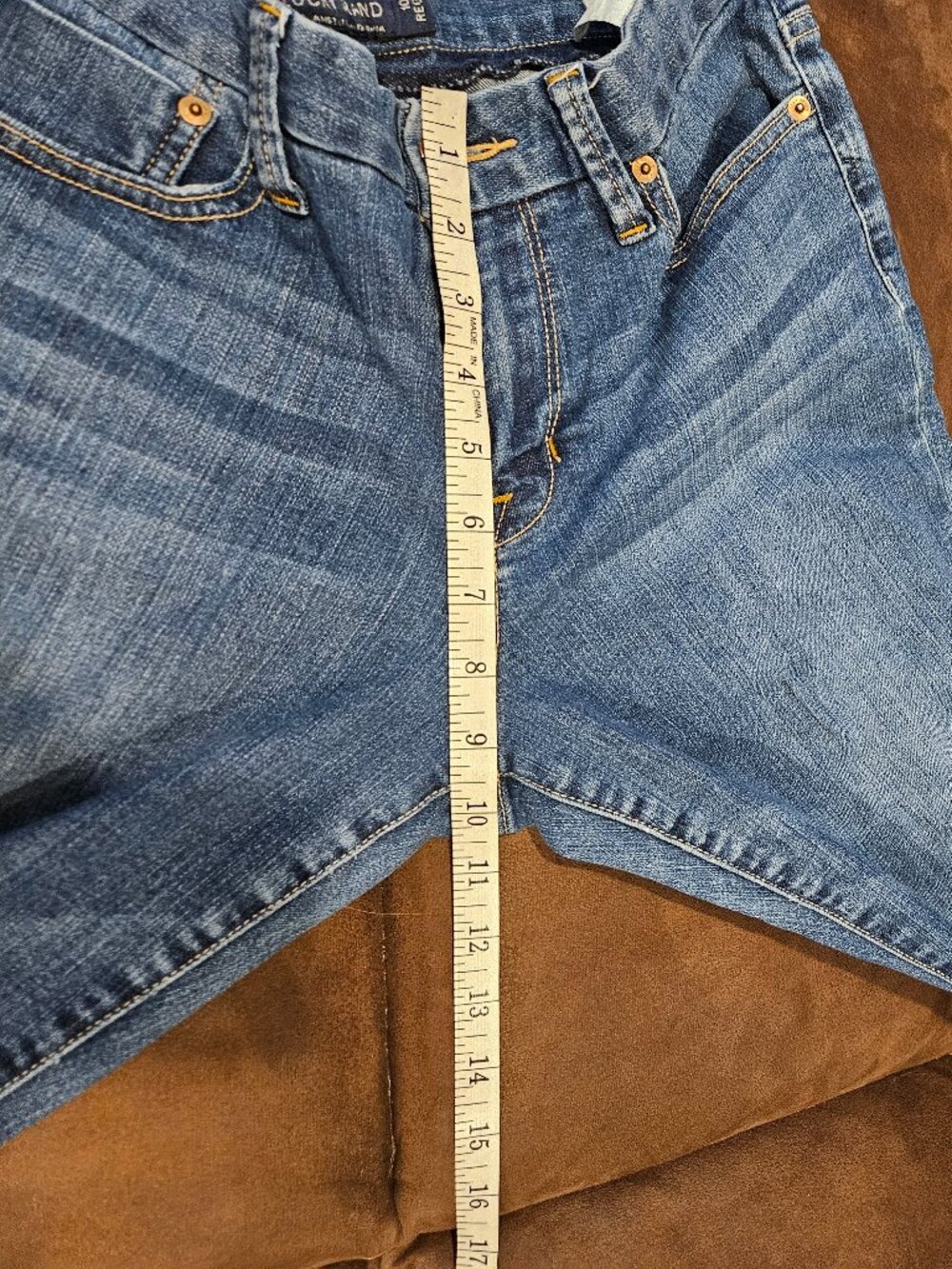 Lucky Brand Sweet N Straight Jeans Blue Mid Low Rise Stretch Size 10 / 30 R - Picture 14 of 15
